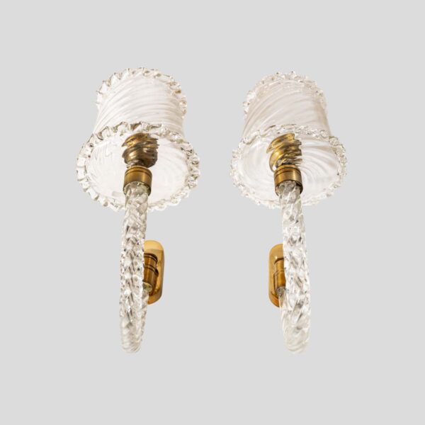 Pair of vintage sconces by Barovier and Toso