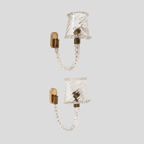 Pair of vintage sconces by Barovier and Toso