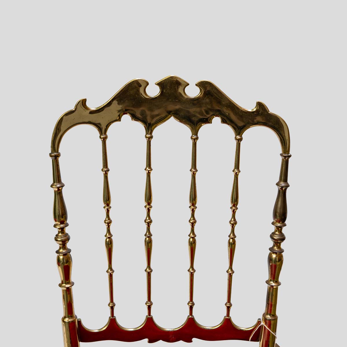 Red velvet upholstered brass metal chairs by Chiavari-FM2305 (11)