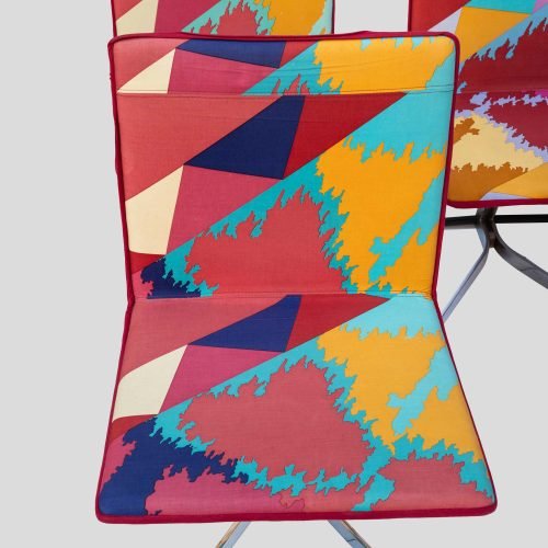 Set of 4 dining chairs by Saporiti Italia