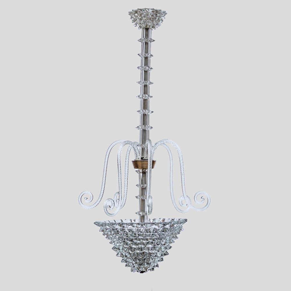 1930s Rostrato Pendant by Barovier and Toso-FM2292 (1)
