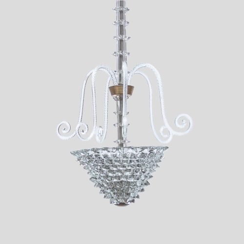 1930s Rostrato Pendant by Barovier and Toso