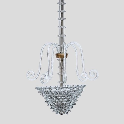 1930s Rostrato Pendant by Barovier and Toso