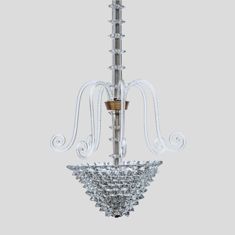 1930s Rostrato Pendant by Barovier and Toso-FM2292