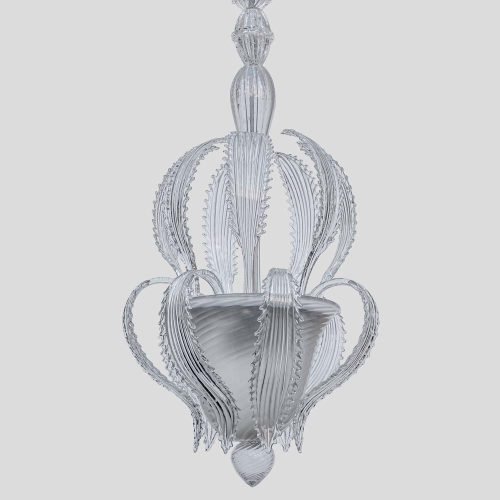 1950s Italian design lantern light by Seguso Vetri D'Arte