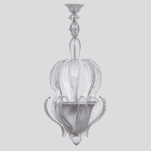 1950s Italian design lantern light by Seguso Vetri D'Arte