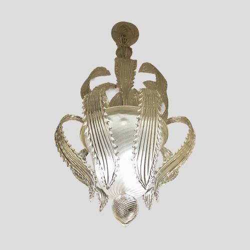 1950s Italian design lantern light by Seguso Vetri D'Arte