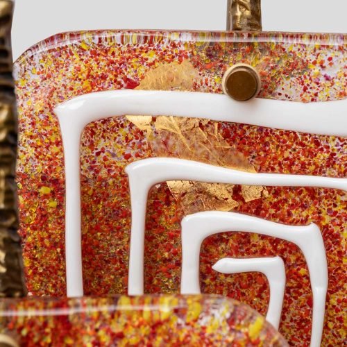 Pair of sculptural wall lights by Angelo Brotto for Esperia