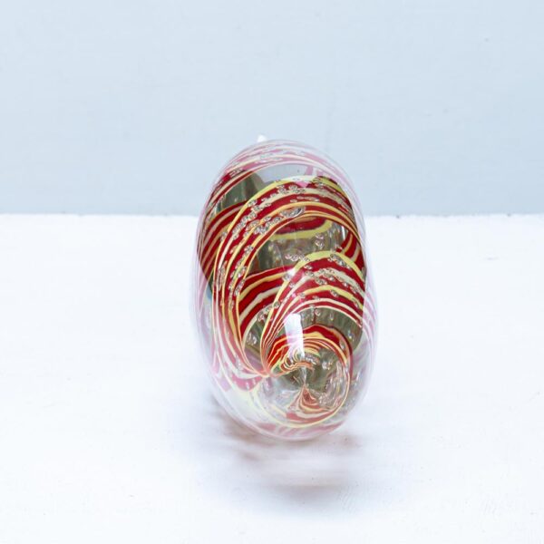 Unique Murano glass yellow orange and clear glass fish sculpture by Alberto Dona