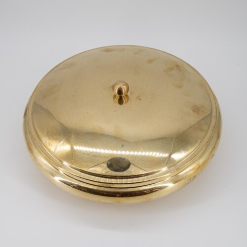 Vintage Brass bowl with a lid by Romeo Rega