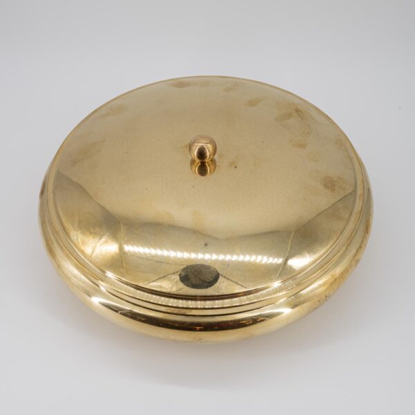 Vintage Brass bowl with a lid by Romeo Rega