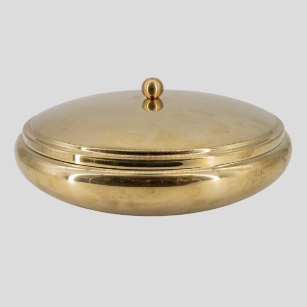 Vintage Brass bowl with a lid by Romeo Rega