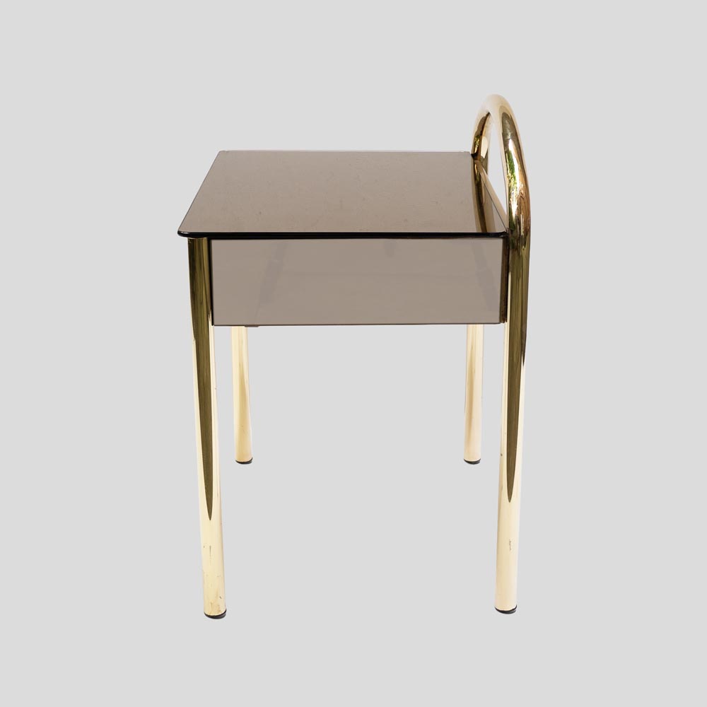 Vintage French side table in style of Willy Rizzo-FM2411 (4)