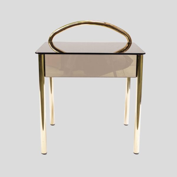 Vintage French side table in style of Willy Rizzo