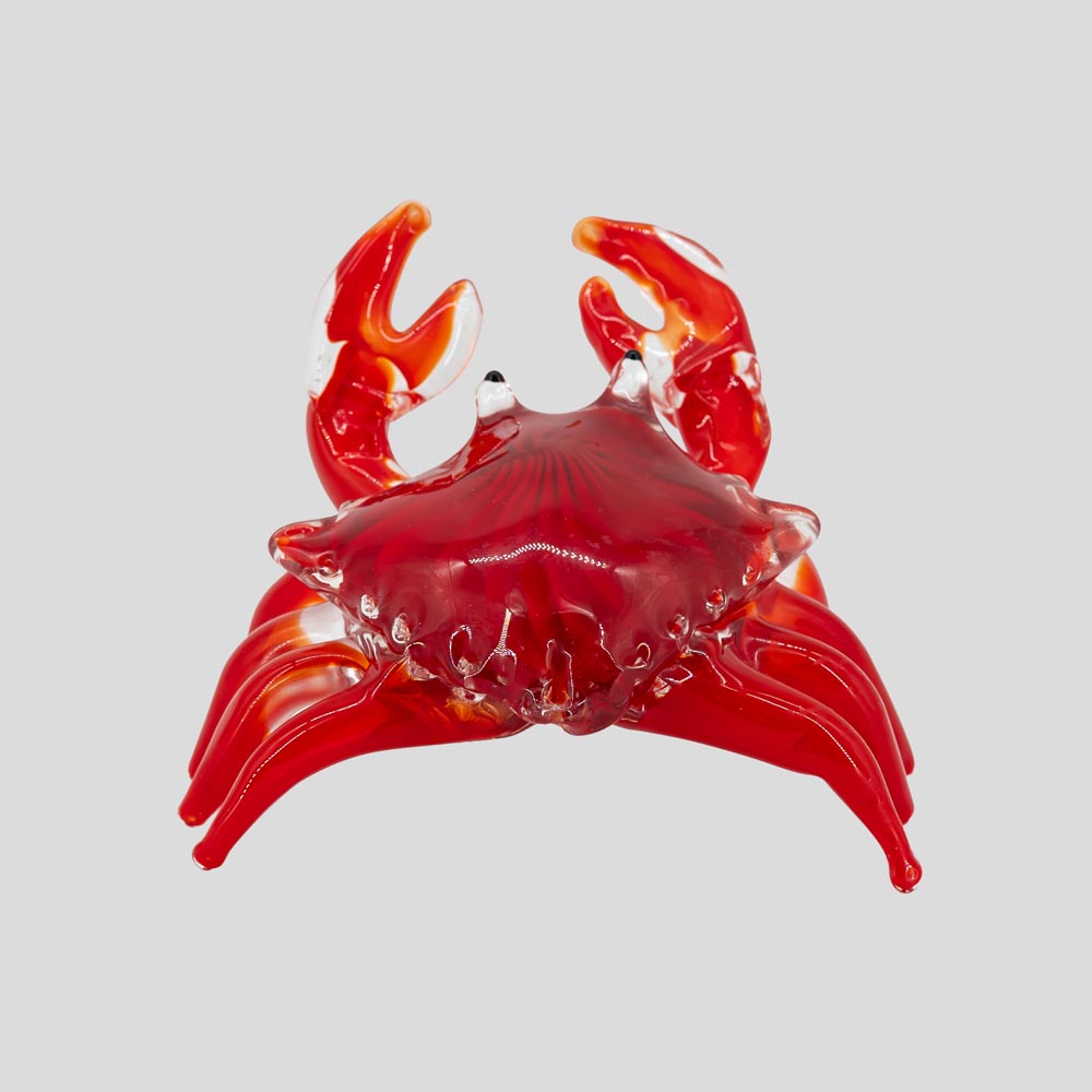 Vintage Red Murano glass crab sculpture-FM2465 (4)