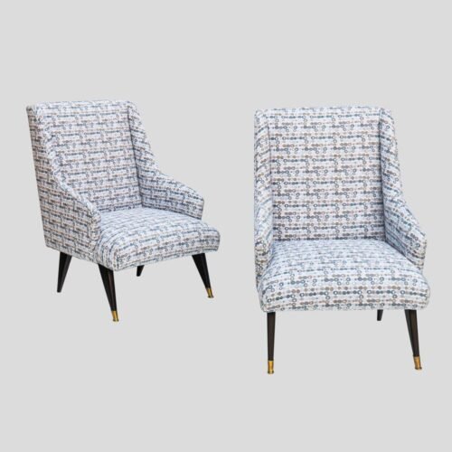 Pair of Mid century Italian design armchairs
