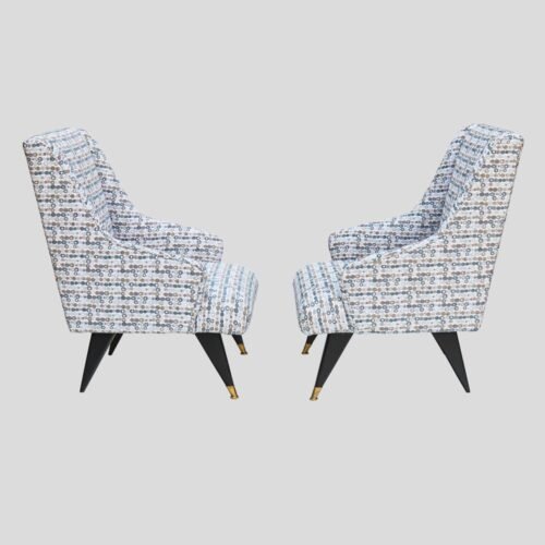 Pair of Mid century Italian design armchairs