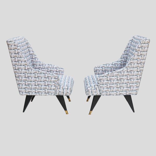 Pair of Mid century Italian design armchairs