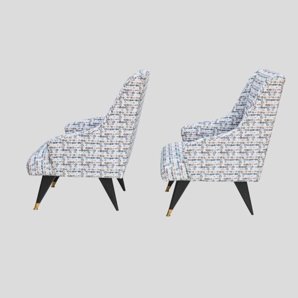 Pair of Mid century Italian design armchairs