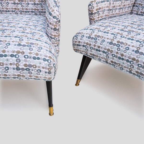 Pair of Mid century Italian design armchairs