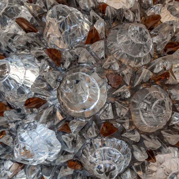 Pair of Corallo glass rocks wall lights by Campanella