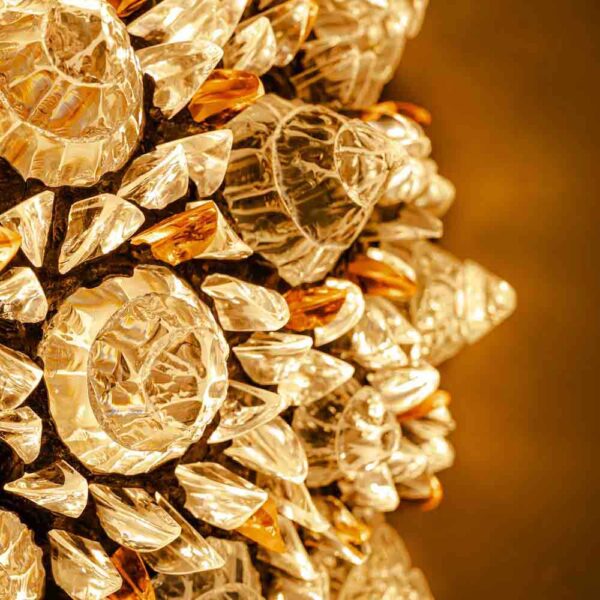 Pair of Corallo glass rocks wall lights by Campanella