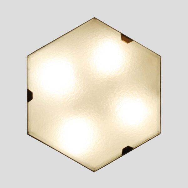 Hexagonal shaped sconce by Stilnovo model 1183