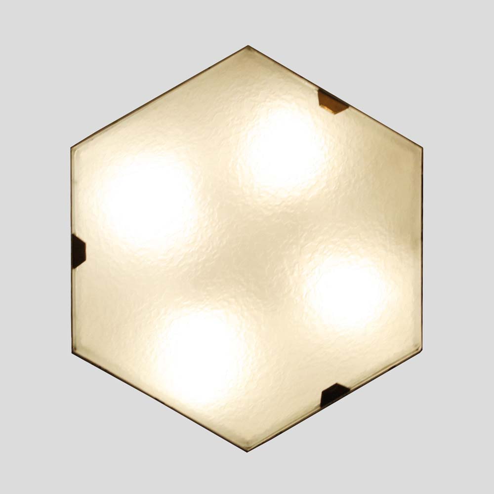 Hexagonal shaped sconce by Stilnovo model 1183FM570 (5)