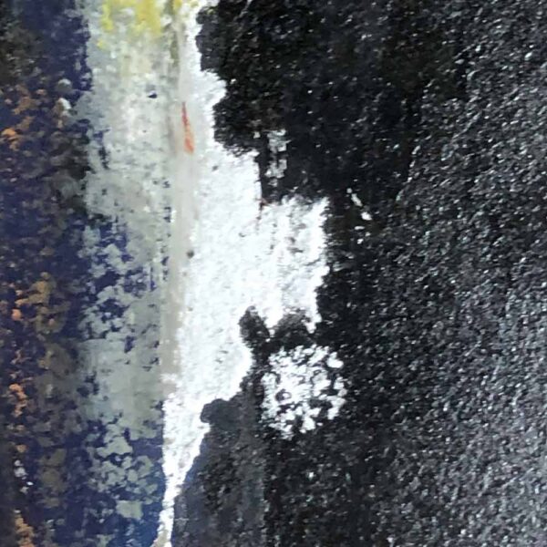 Large mix media multicolor abstract painting Signed M. Budd