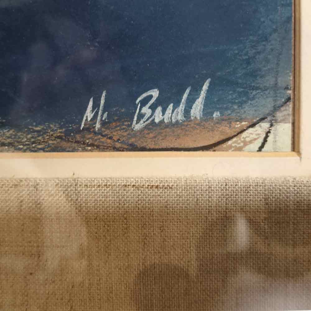 Large Mix media multicolor abstract painting Signed Budd-FM2531 (5)