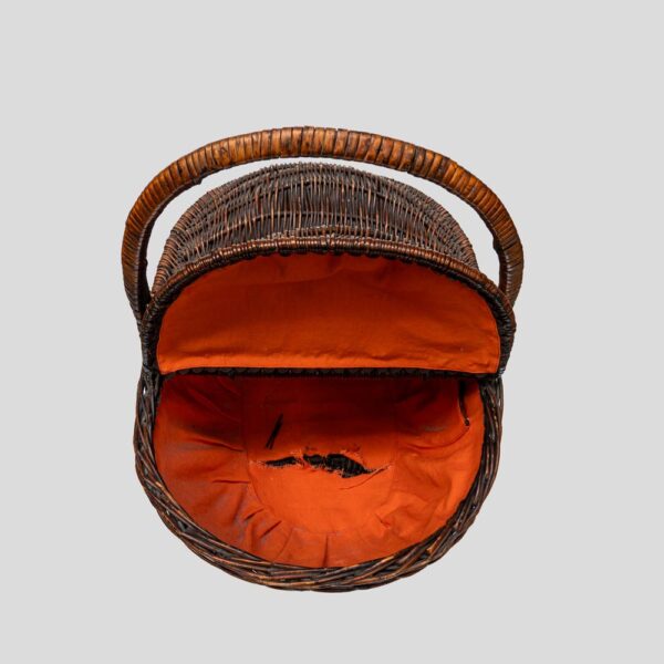 Vintage bamboo picnic basket