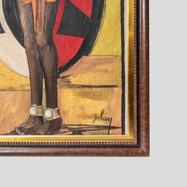 Etiennette Johan oil painting of an African lady