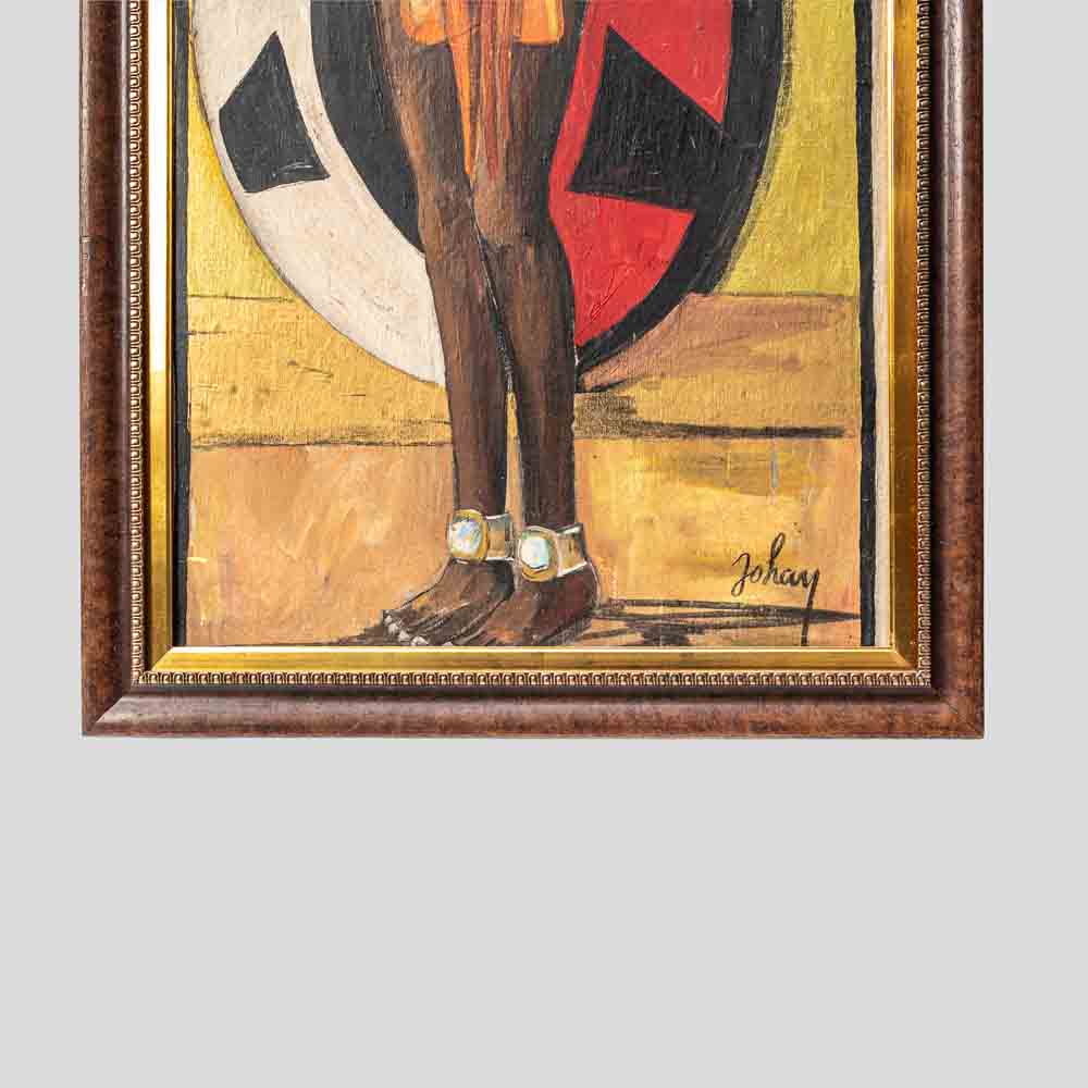 Etiennette Johan oil painting of an African lady-FM693 (4)