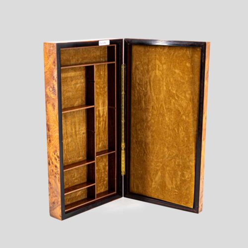 Large Vintage maple wooden box Italian 1960s