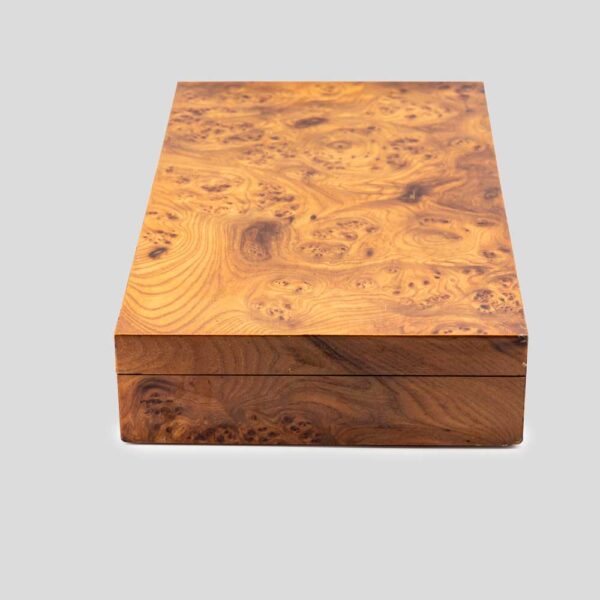 Large Vintage maple wooden box Italian 1960s