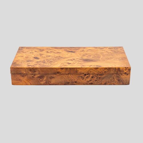 Large Vintage maple wooden box Italian 1960s