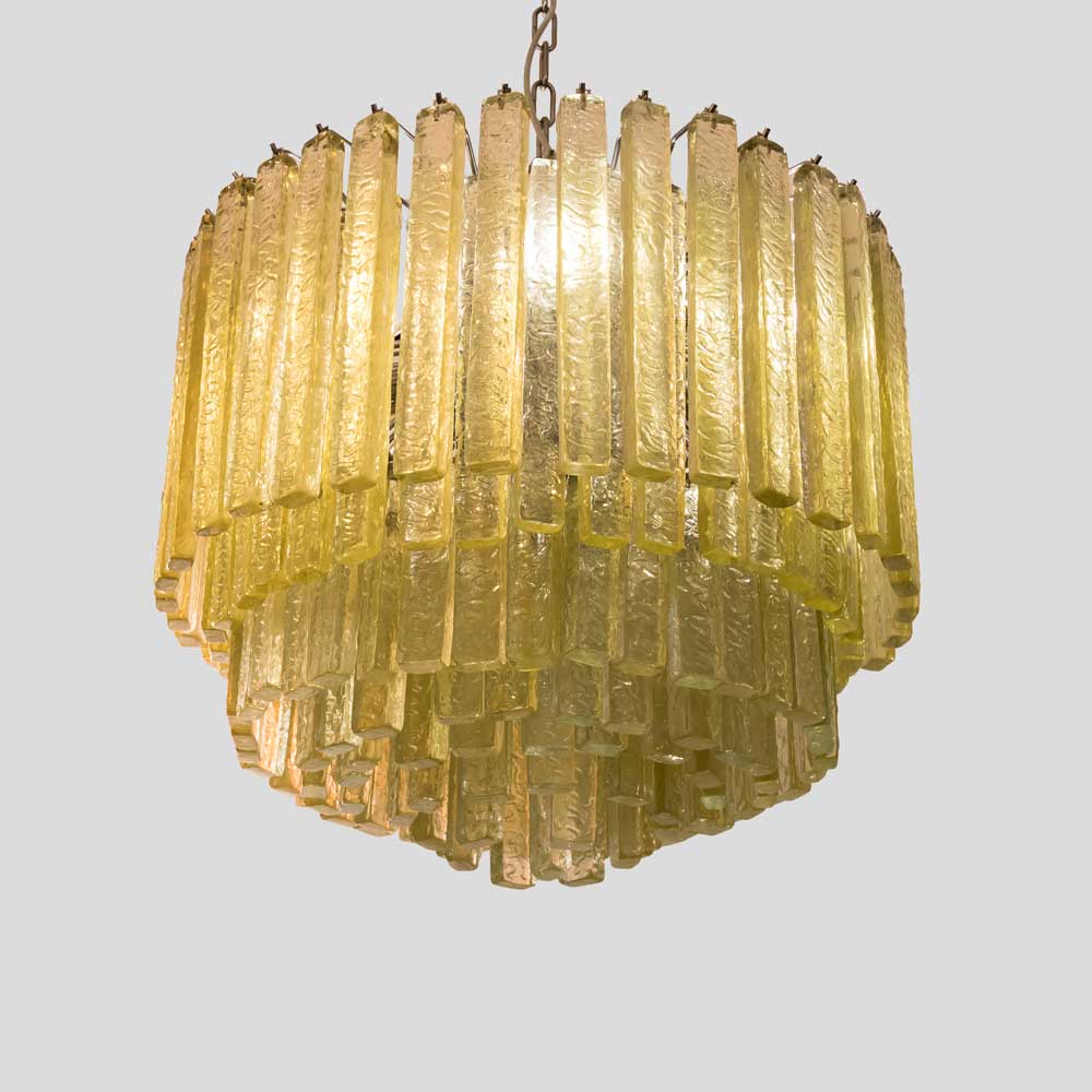 Olive green Martellate Murano glass rod ceiling light-FM1482 (10)