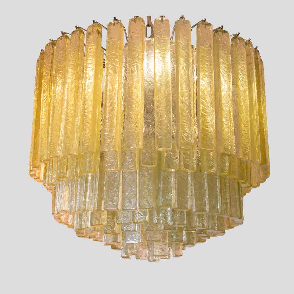 Olive green Martellate Murano glass rod ceiling light-FM1482 (5)