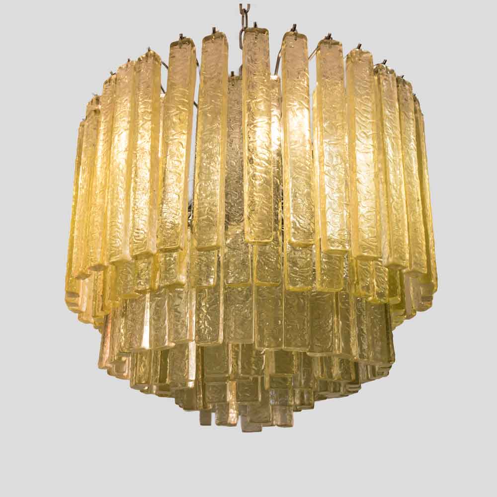 Olive green Martellate Murano glass rod ceiling light-FM1482 (7)