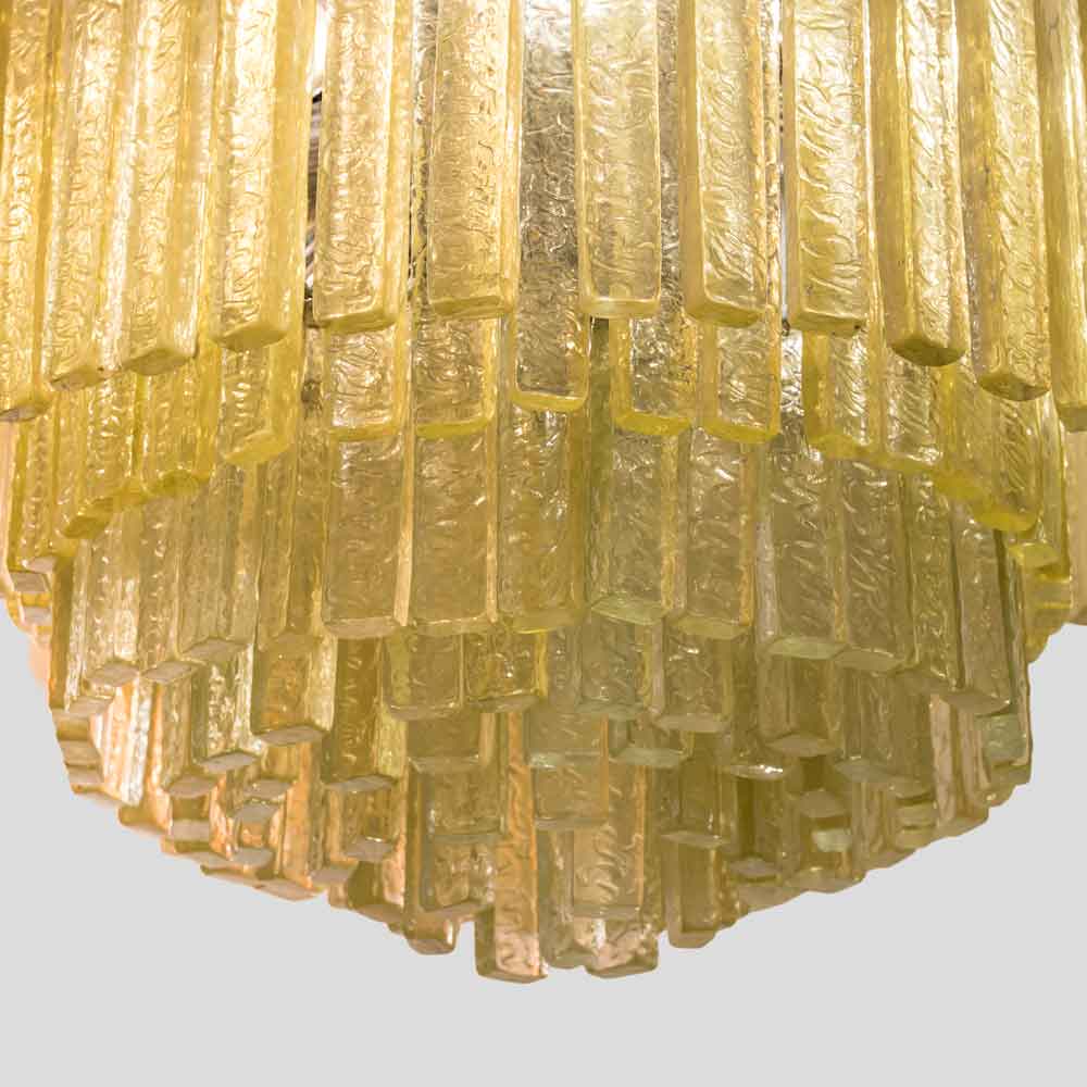 Olive green Martellate Murano glass rod ceiling light-FM1482 (9)