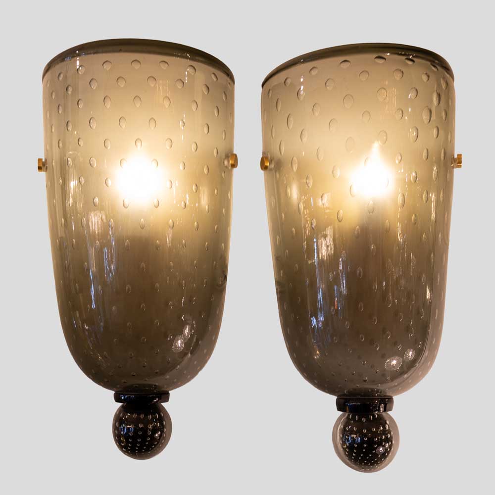 Pair of smoke grey glass wall lights Seguso attributed design-FM2541 (15)