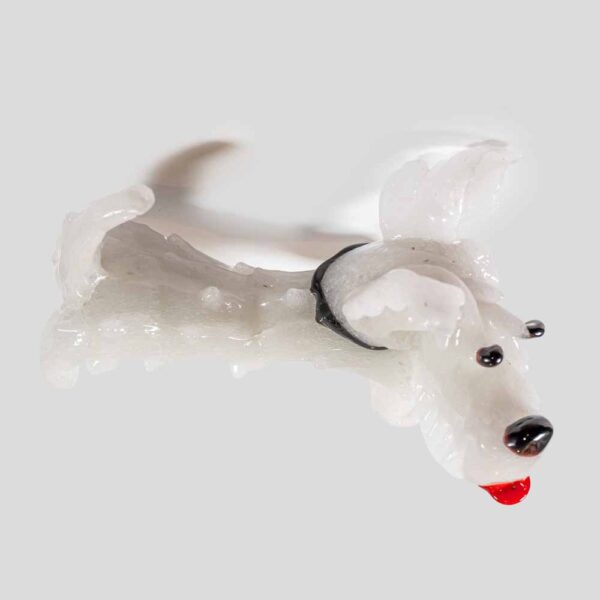Barovier & Toso White Murano glass Scottish terrier dog figurine