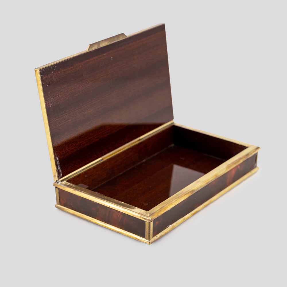 Italian Bicchielli design brass and Bakelite box-FM2468 (2)