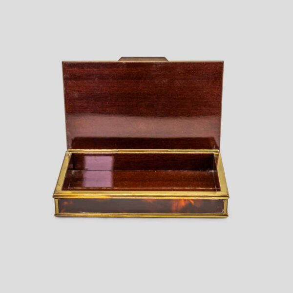 Italian Bicchielli design brass and Bakelite box