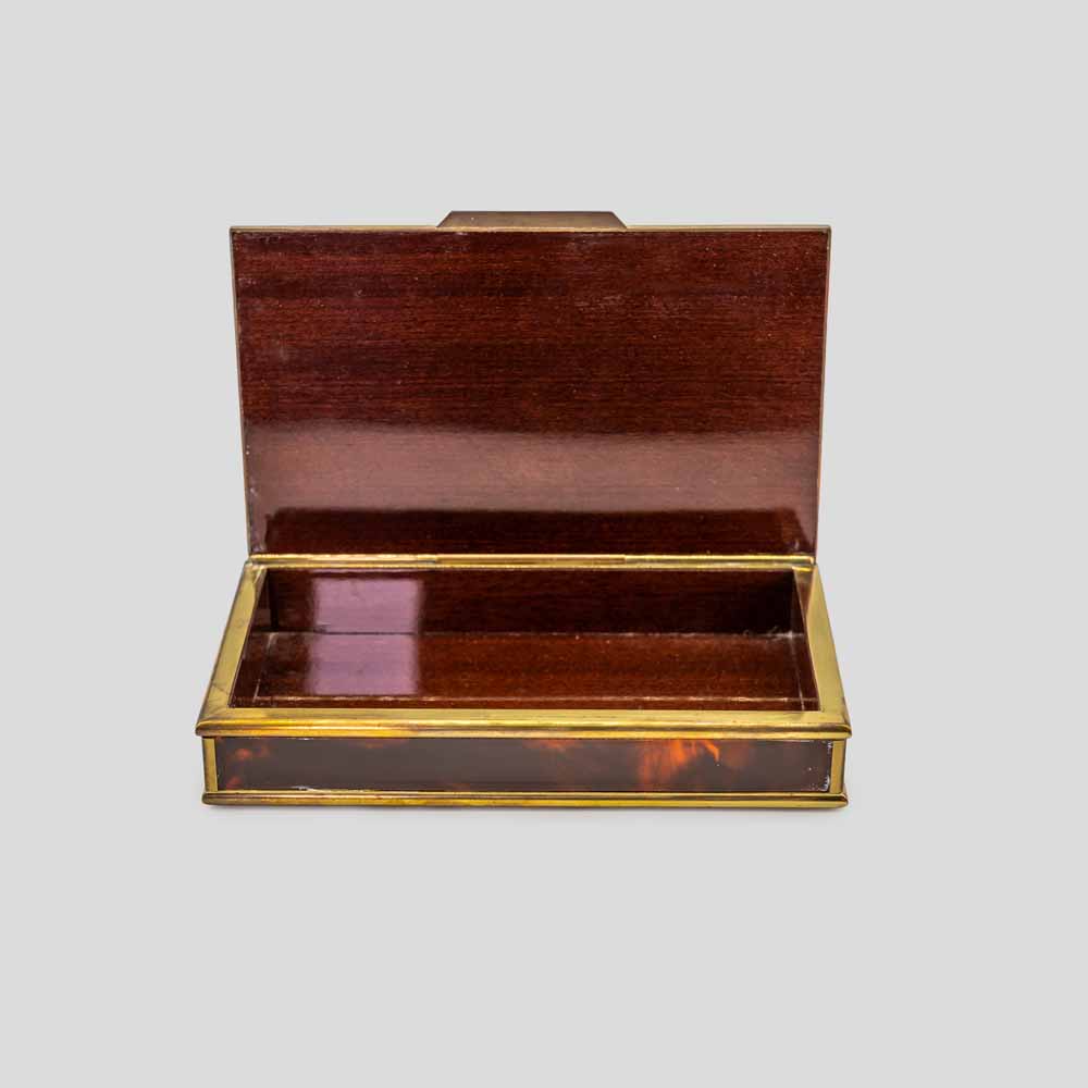 Italian Bicchielli design brass and Bakelite box-FM2468 (5)