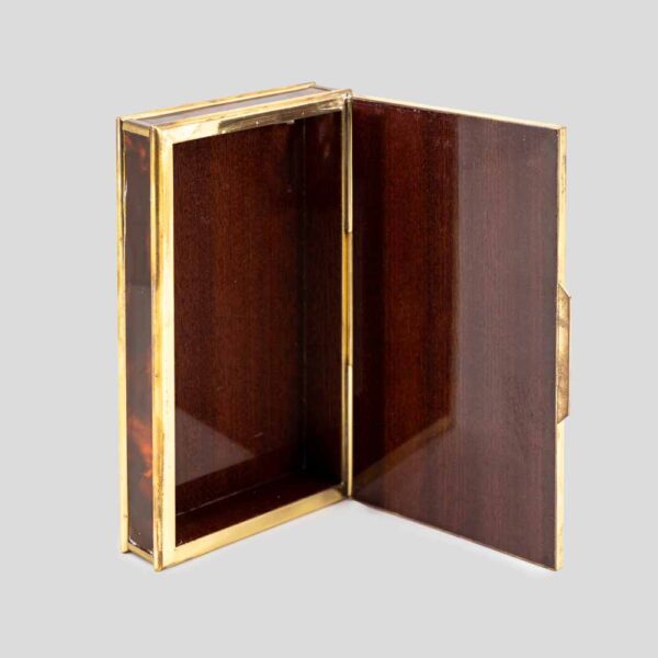 Italian Bicchielli design brass and Bakelite box