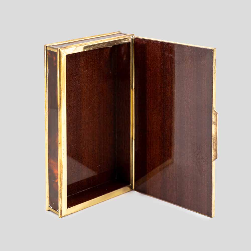 Italian Bicchielli design brass and Bakelite box-FM2468 (6)