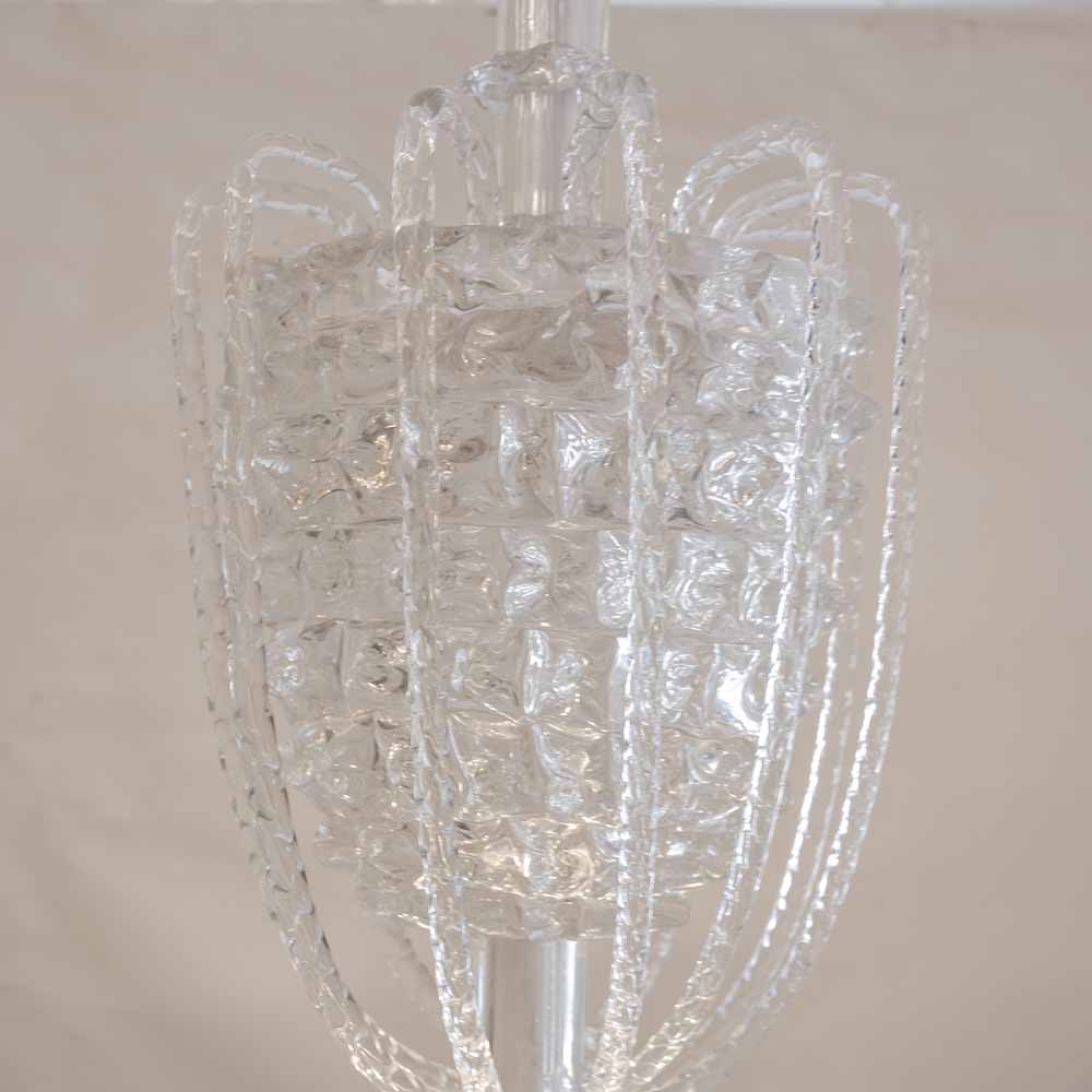 Murano clear glass Rostrato Pendant by Barovier and Toso pendant-FM2294 (1)