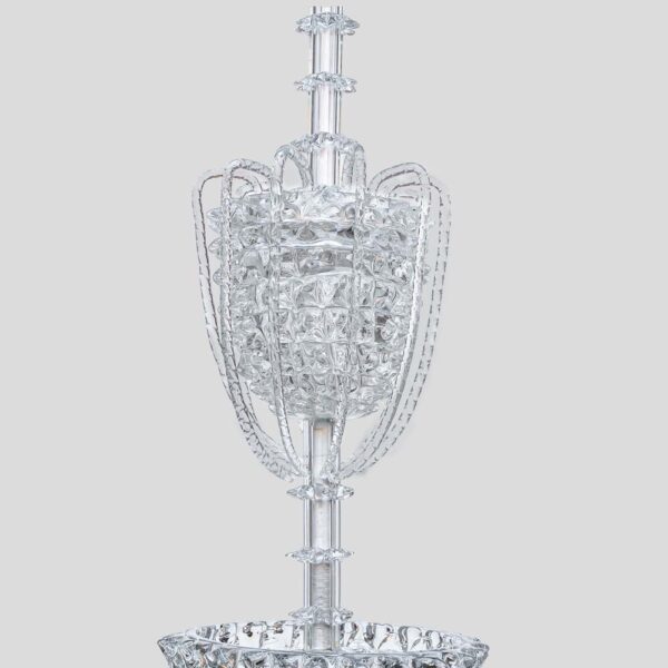 Murano clear glass Rostrato Pendant by Barovier and Toso pendant