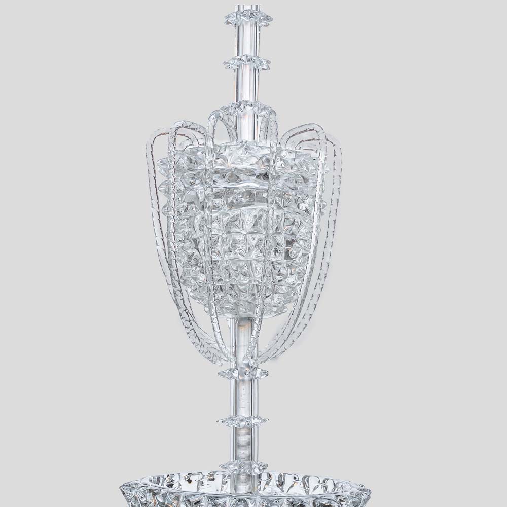 Murano clear glass Rostrato Pendant by Barovier and Toso pendant-FM2294 (6)